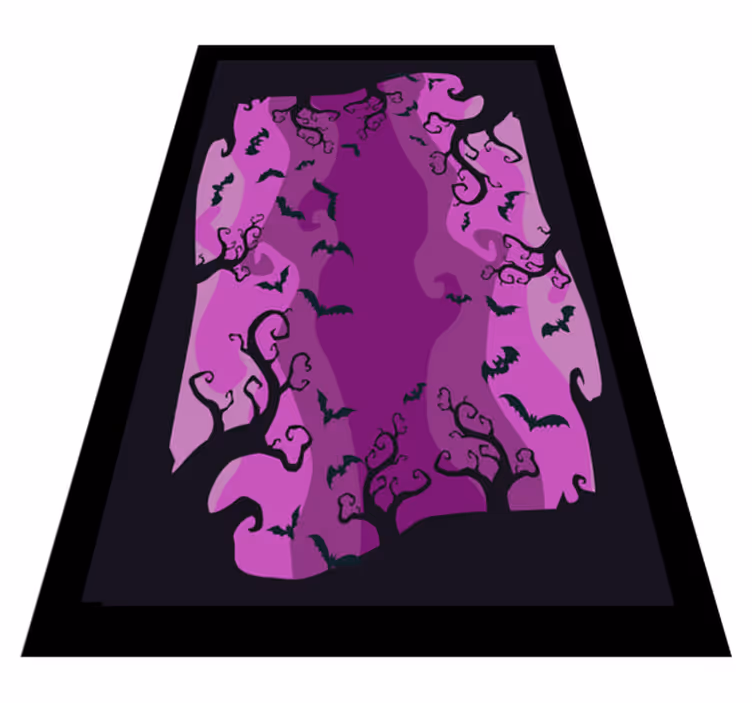 Twirly tregrener og flaggermus vinyltepper - Tenstickers