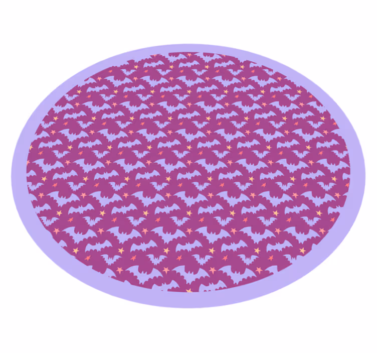 Halloween flaggermus motiv Halloween vinyl teppe - Tenstickers