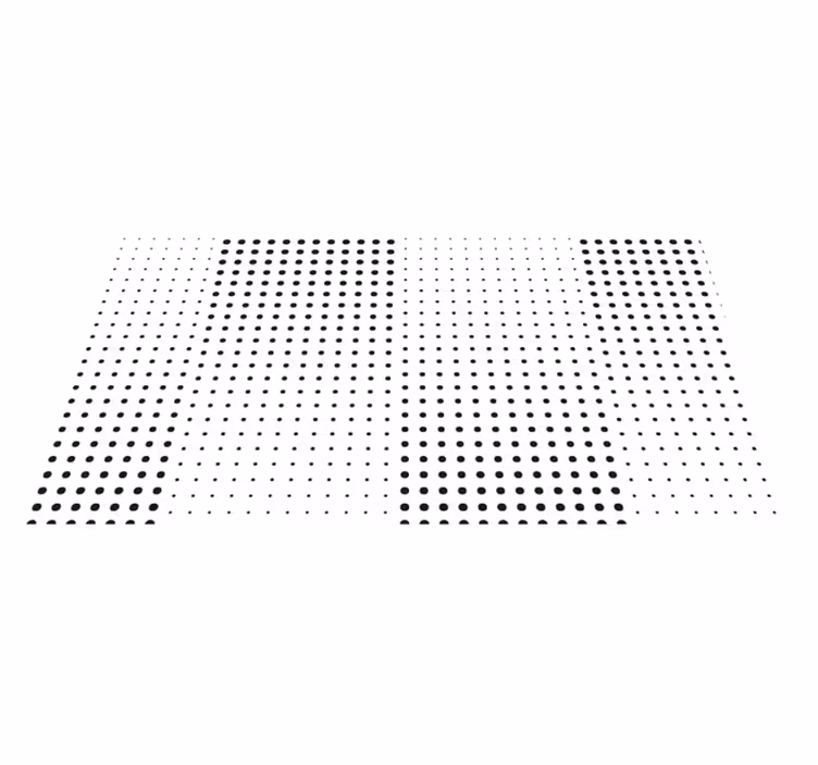 Svarte prikker med linjer placemats - Tenstickers