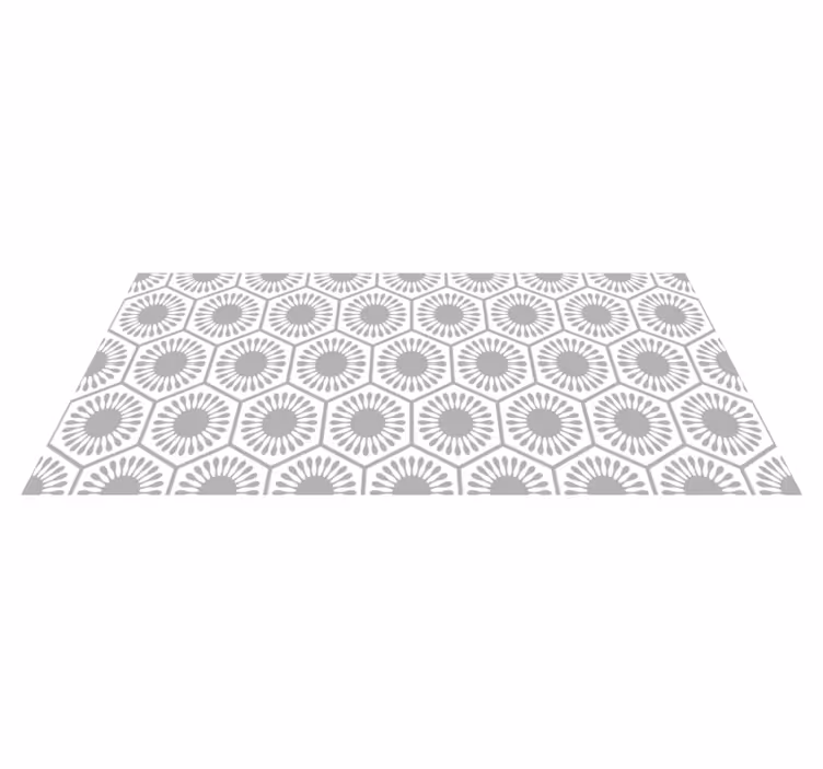 Solstrålemønster vinyl teppe geometrisk - Tenstickers
