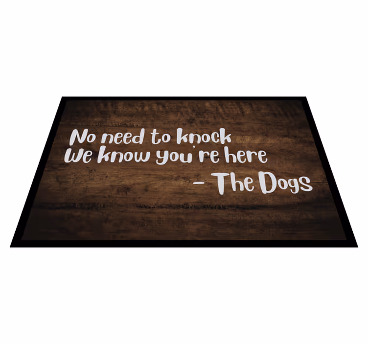 Ikke nødvendig å banke hund vinyl teppe - Tenstickers