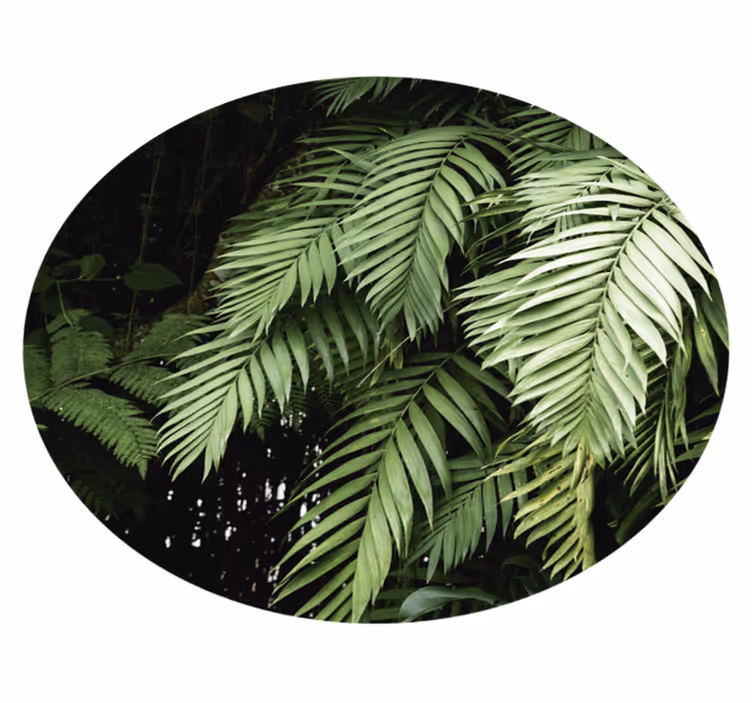 Jungelplanter blomstertepper - Tenstickers