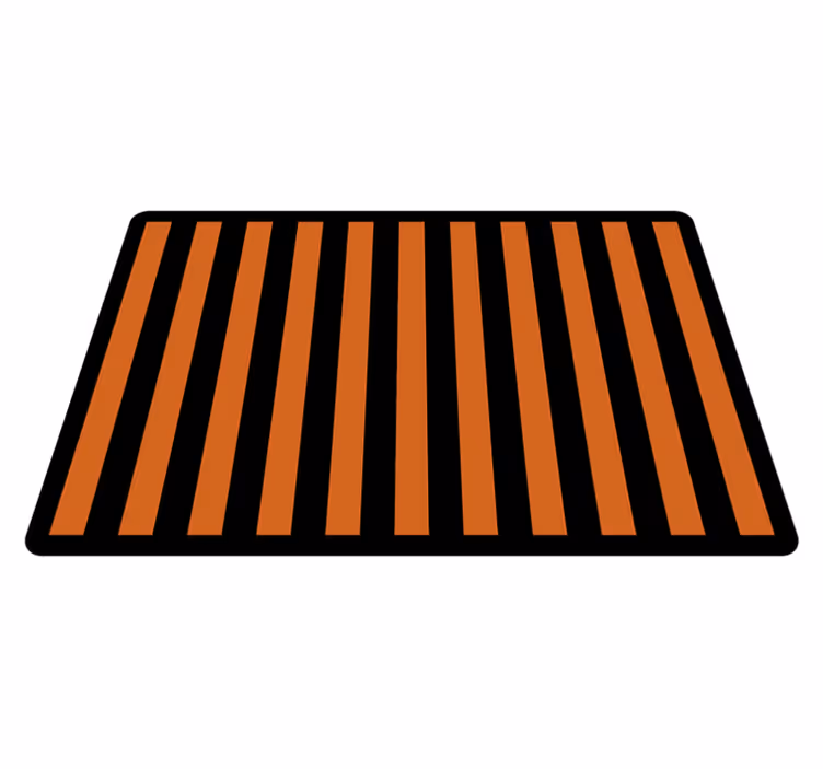 Oransje og svart stripete halloween-tepper - Tenstickers