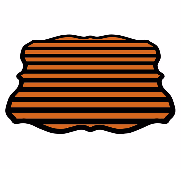 Halloween farger horisontale halloween vinyl teppe - Tenstickers