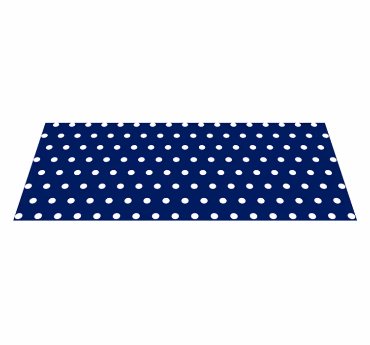 Hvite prikker minimal vinylteppe - Tenstickers