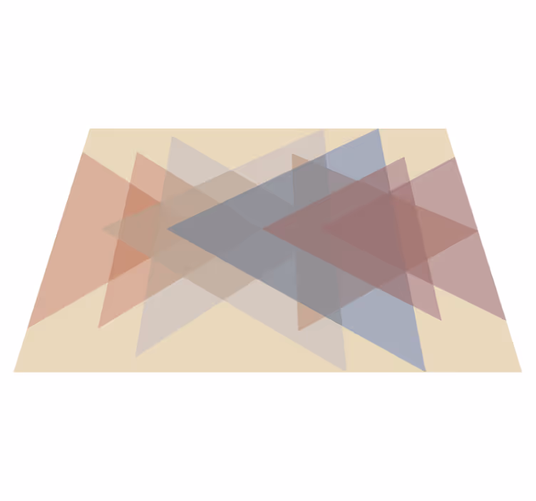 Geometrisk overlapping vinyl teppe geometrisk - Tenstickers