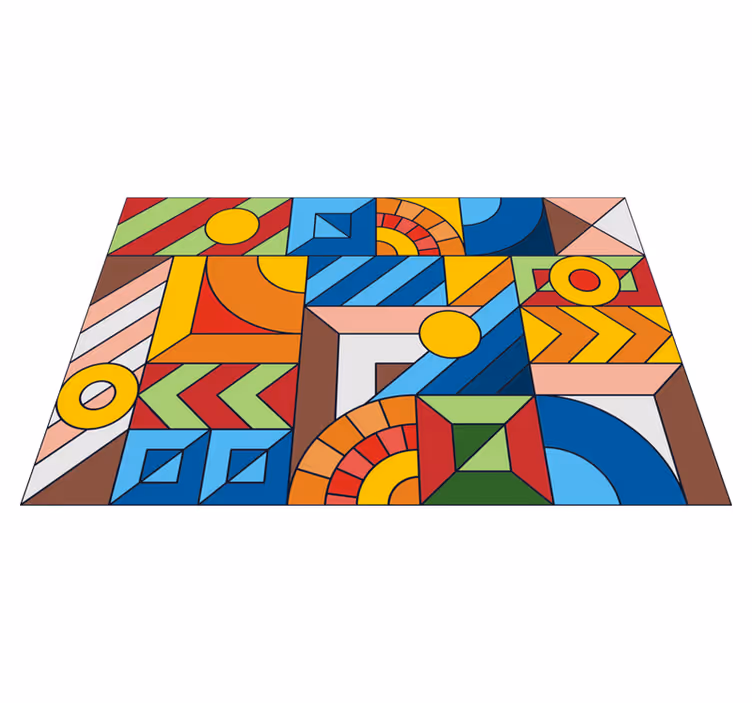 Fargerike mosaikk gulvfliser - Tenstickers