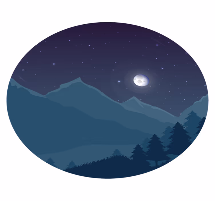 Nattehimmel natur vinylteppe - Tenstickers