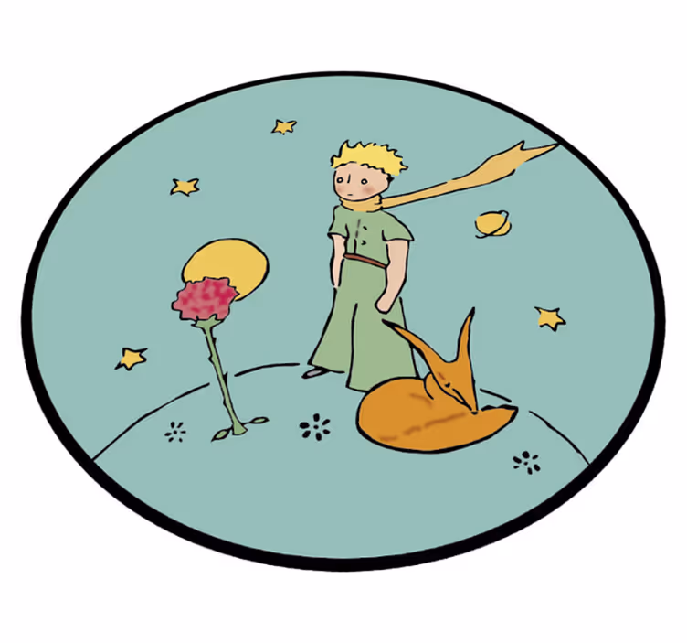 Historiebokkarakter vinyl teppe spedbarn - Tenstickers