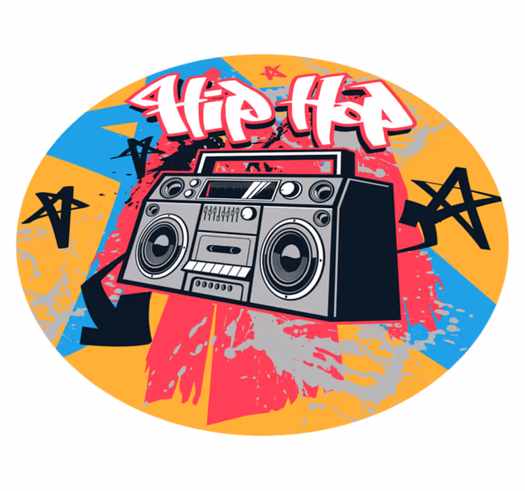 Hip hop danser soverom teppe - Tenstickers