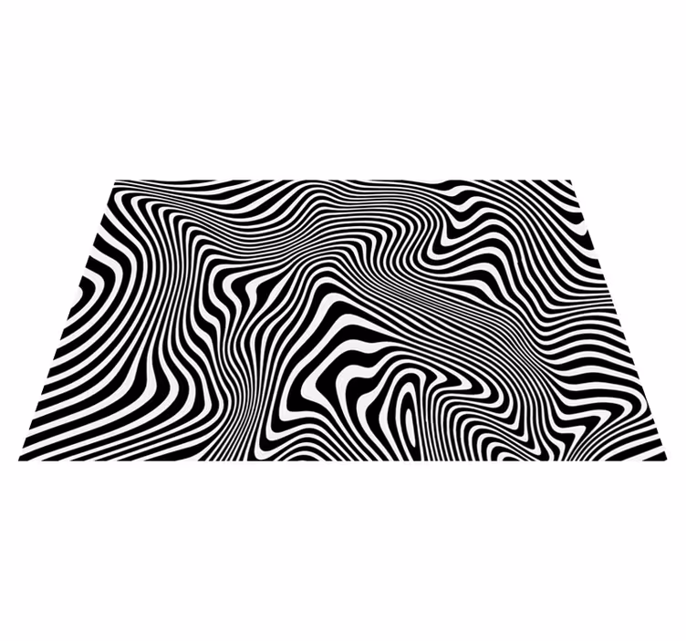 Zebramønster vinyl teppe - Tenstickers