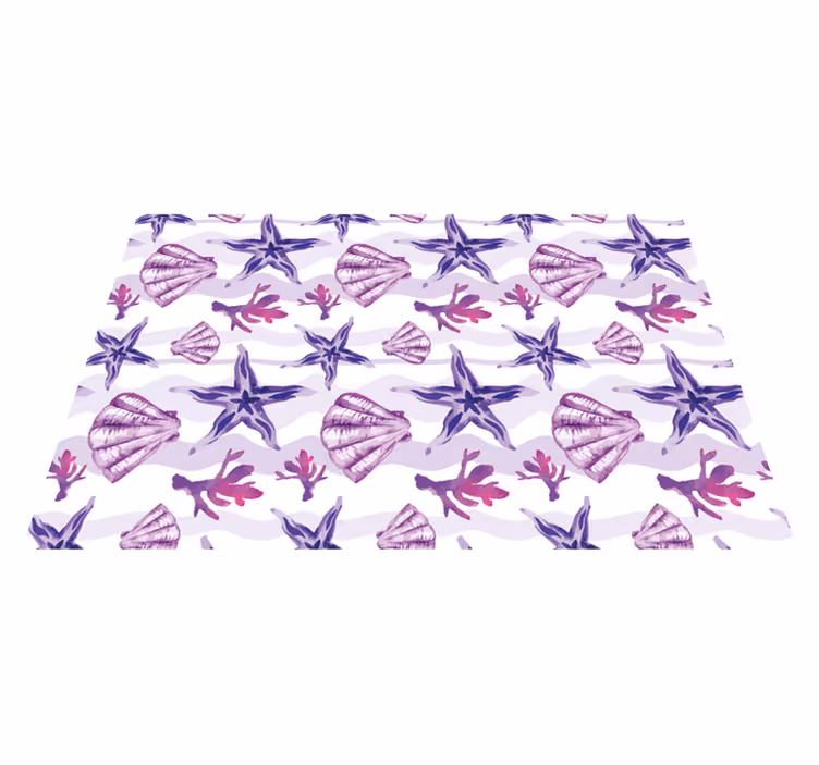 Marine motiver vinyl teppe dyr - Tenstickers