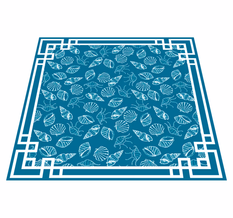 Akvatisk motiv vinyl teppe dyr - Tenstickers
