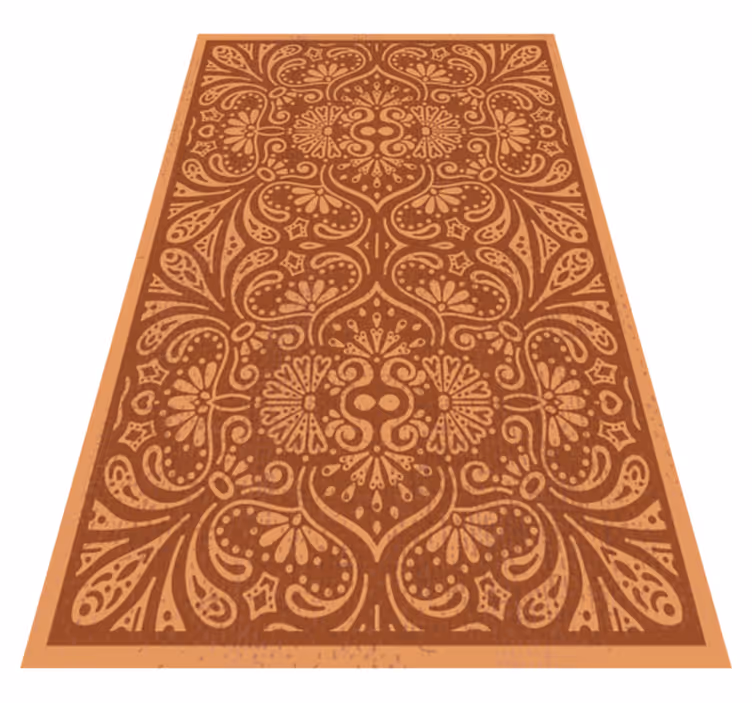 Mandala-inspirert ornament vinyl teppe kjøkken - Tenstickers