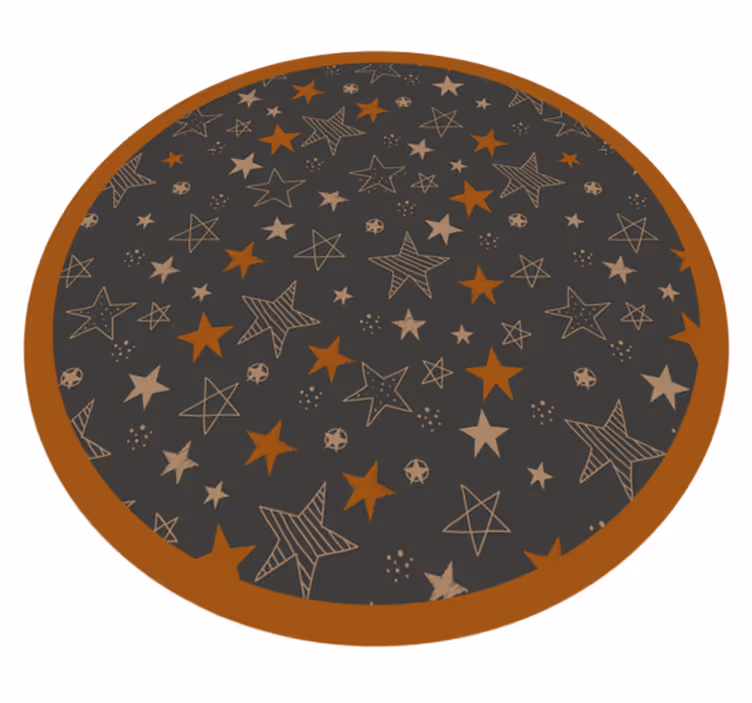 Himmelske motiver vinyl teppe stjerner - Tenstickers