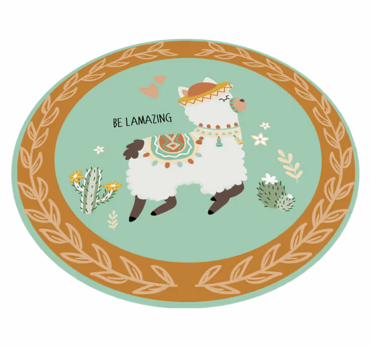 Være lamslående vinyl teppe dyr - Tenstickers