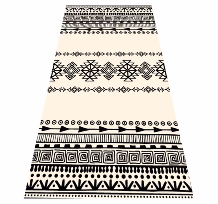 Tribal way etnisk vinyl teppe - Tenstickers