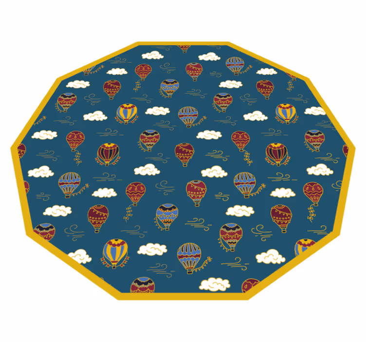 Barn luftballonger barn vinylteppe - Tenstickers