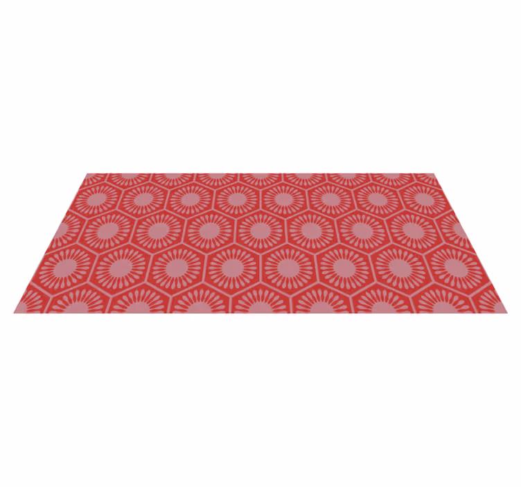 Sirkulært motivensemble geometriske vinyl teppe - Tenstickers