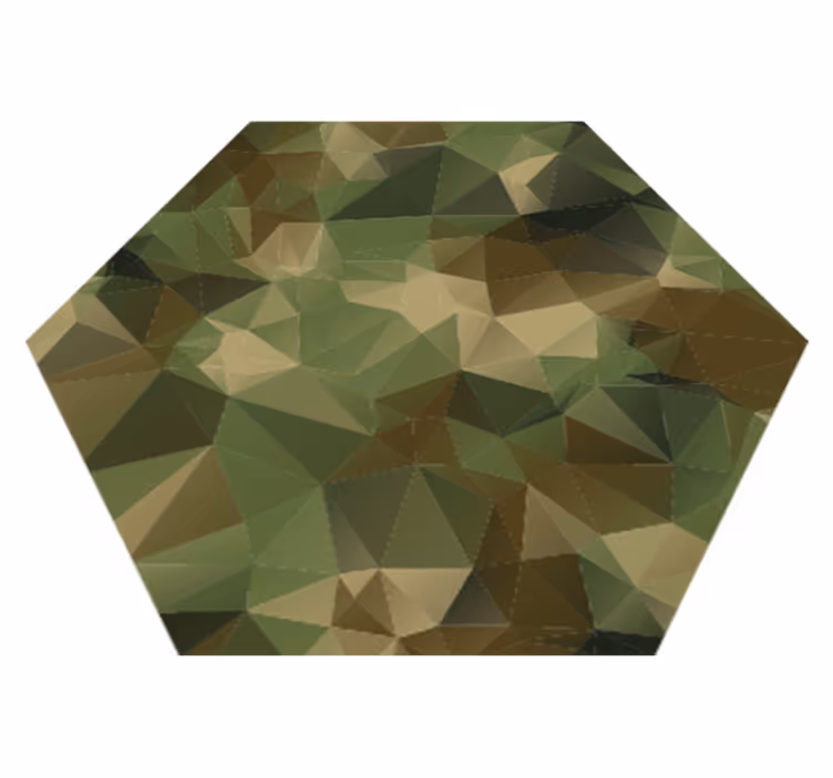 Geometrisk kamuflasje vinylteppe - Tenstickers