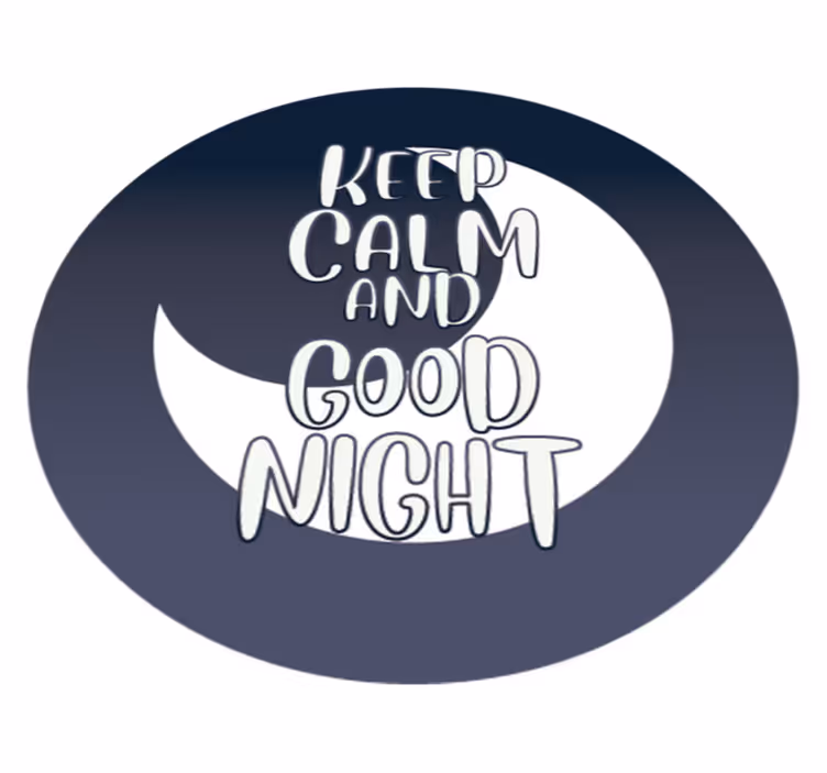 Rolig god natt vinyl teppe sagn og tekster - Tenstickers
