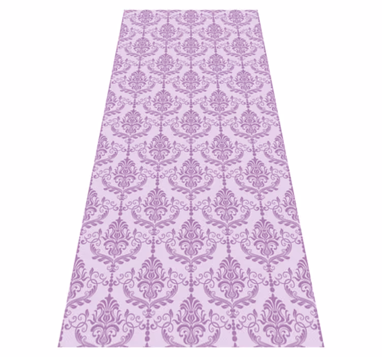 Dekorativ farge malva vintage vinyl teppe - Tenstickers
