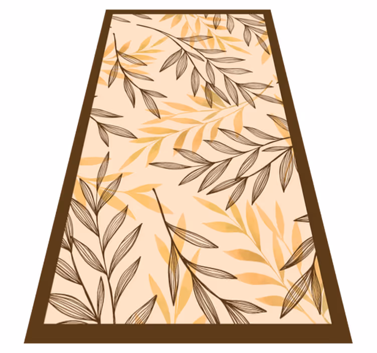 3d vinyl teppe forlater naturen vinyl teppe - Tenstickers
