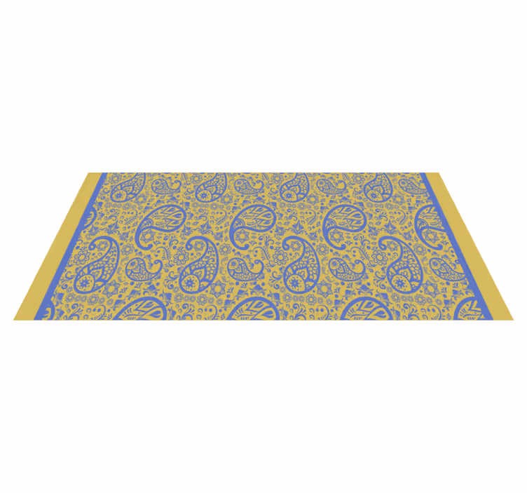 Paisley virvler vinyl teppe soverom - Tenstickers
