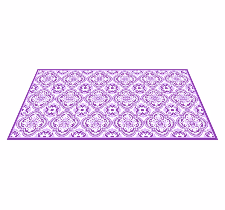 Lilla pryd vinyl teppe mosaikk - Tenstickers