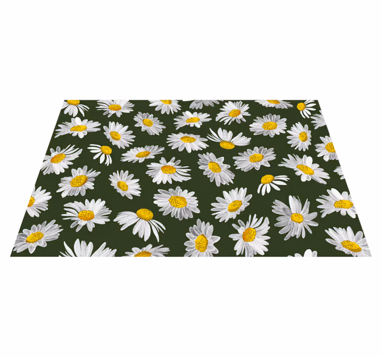 Felt av tusenfryd blomsterteppe - Tenstickers