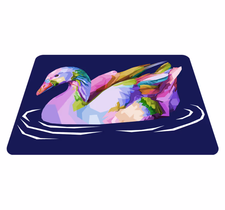 Pop art fugledyr vinylteppe - Tenstickers