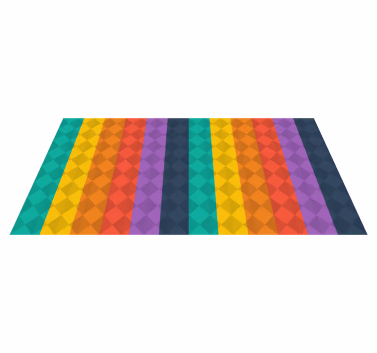 Farget diamanter moderne teppe - Tenstickers