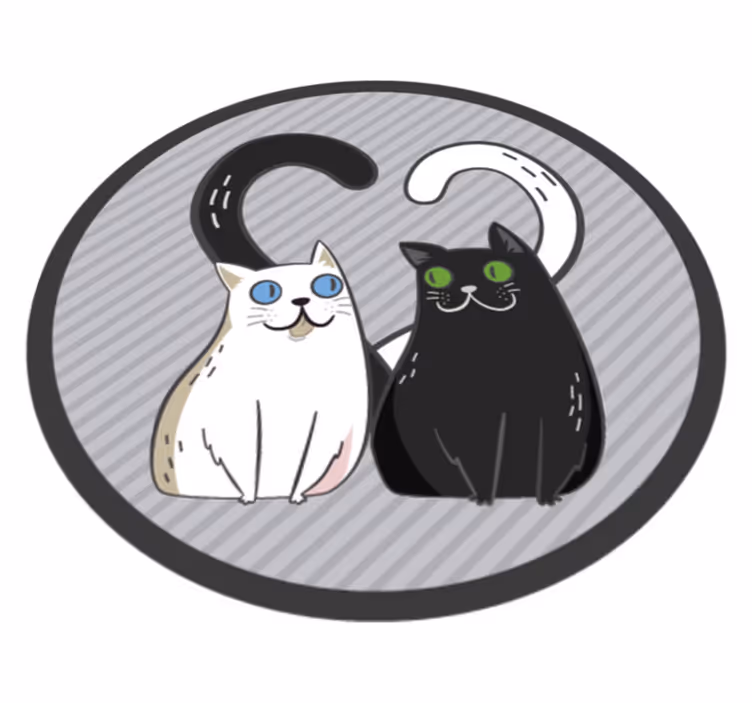 Kosedyr vinyl teppe dyr - Tenstickers