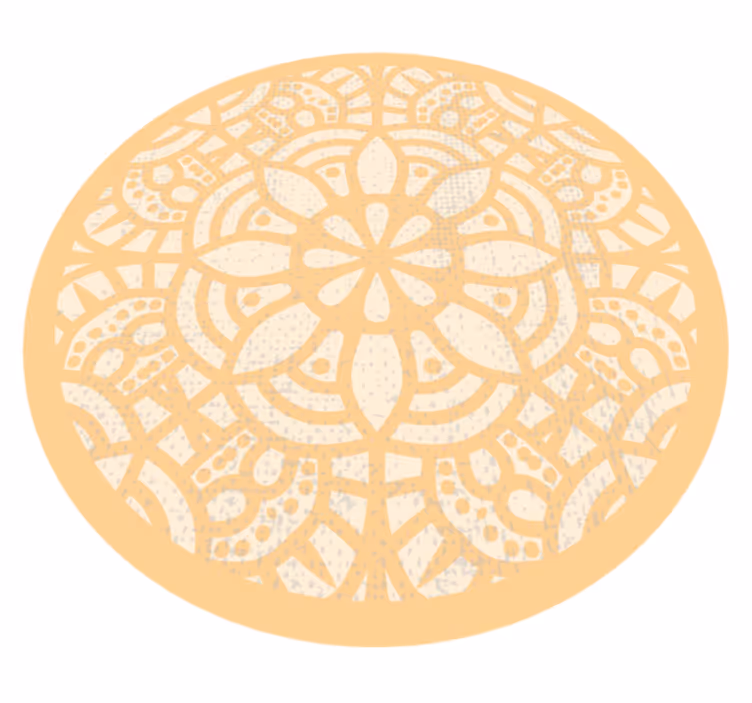 Mandala motiv sirkel vinyl teppe mandala - Tenstickers