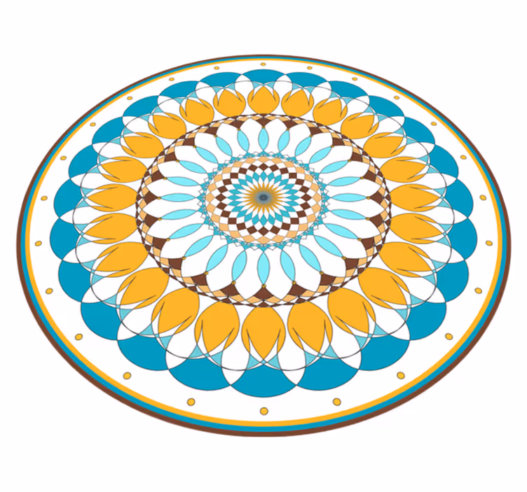 Runde mandala vinyltepper - Tenstickers