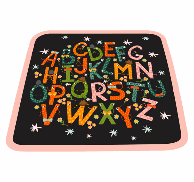 Alfabetet fortryllelse vinyl teppe alfabet - Tenstickers