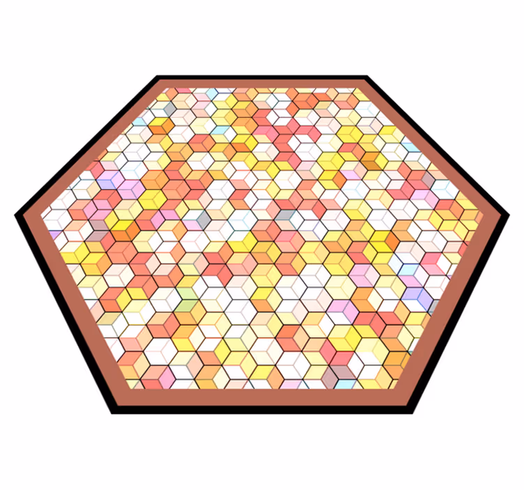 Flerfarget fliser fliseteppe - Tenstickers
