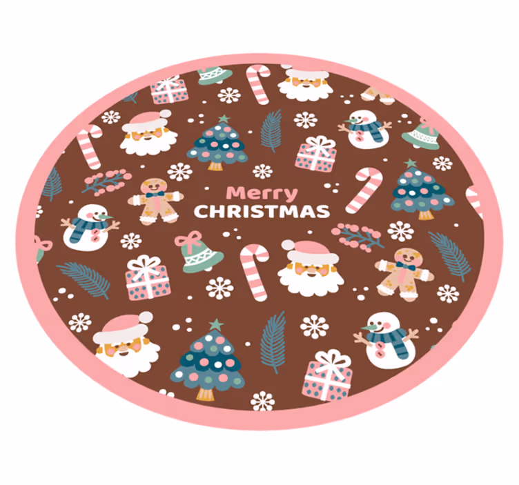 Dekorativ god jul julematte - Tenstickers