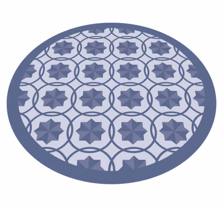 Symmetrisk geometrisk mønster vinyl teppe geometrisk - Tenstickers
