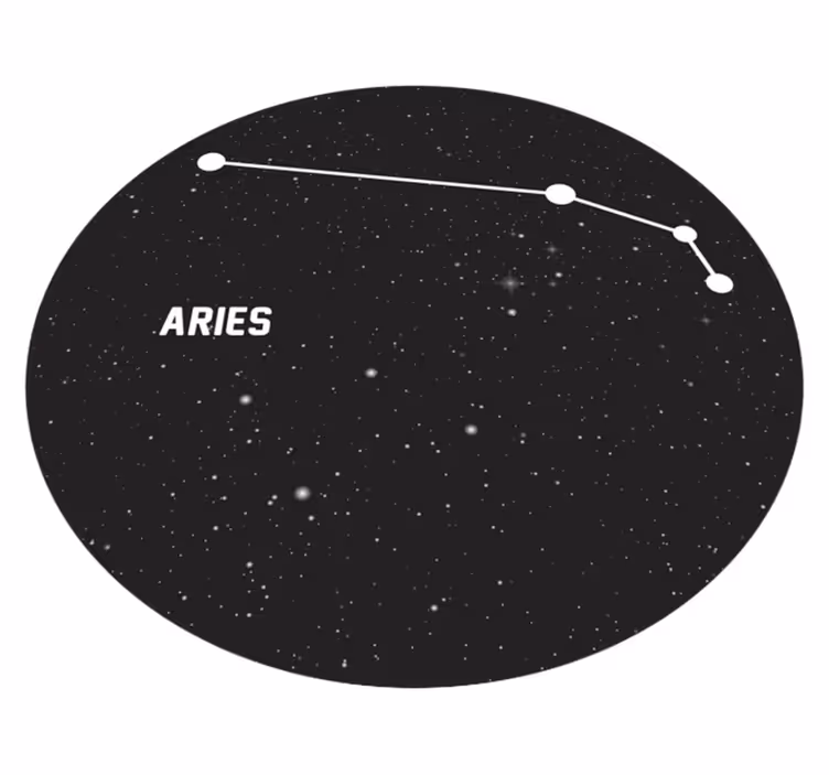 Stjernetegn aries moderne vinyl teppe - Tenstickers
