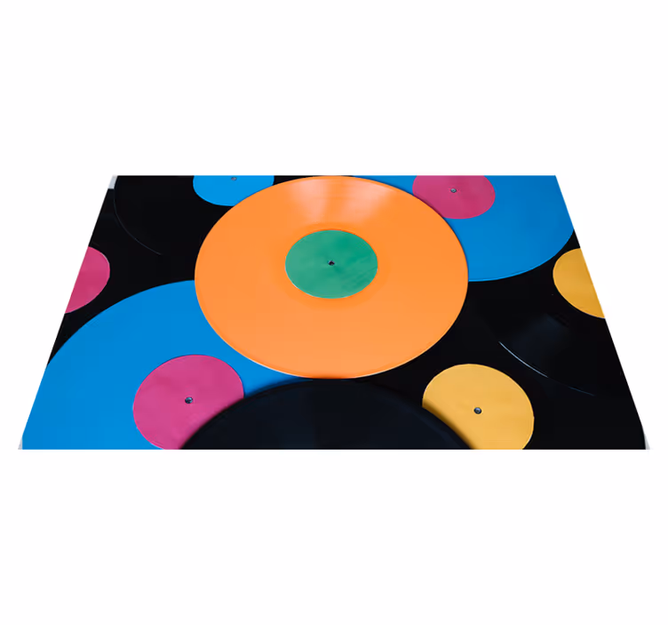 Vinylteppeplate flerfarget - Tenstickers