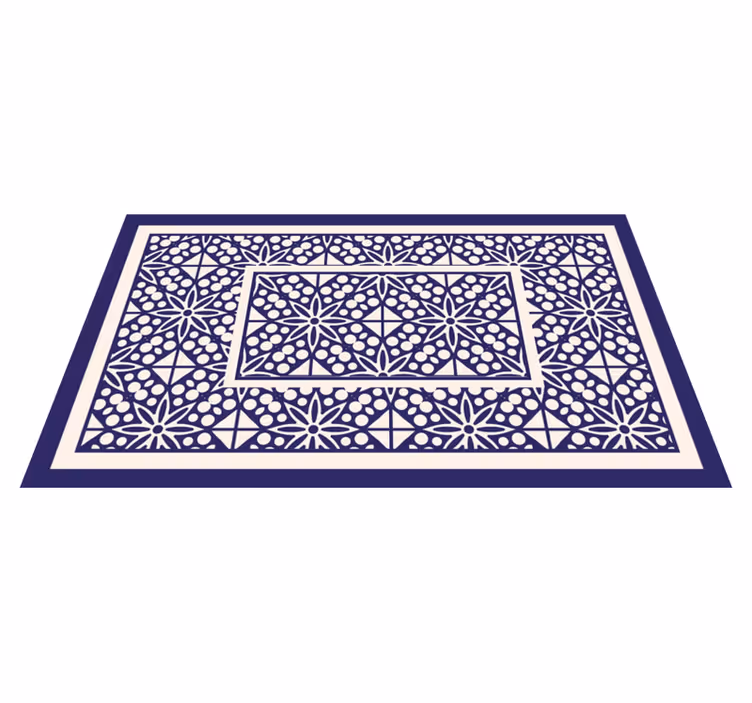 Delikate ornamenter moderne vinyl teppe - Tenstickers