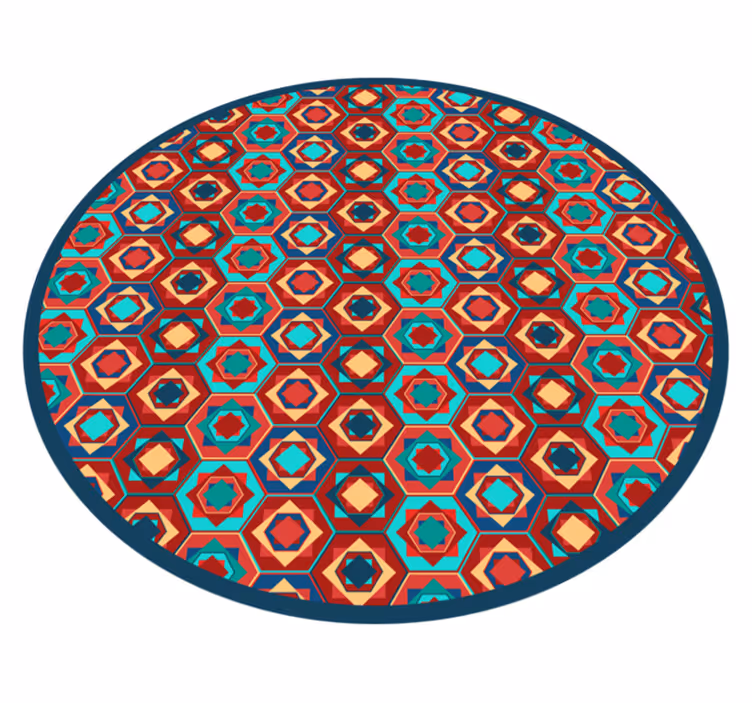 Geometrisk harmonisirkel vinyl teppe geometrisk - Tenstickers