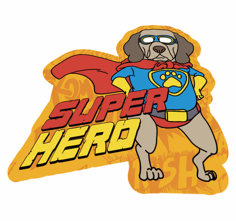 Hund med briller dyreteppe - Tenstickers