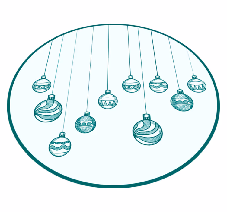 Jul baubles juletre matte - Tenstickers