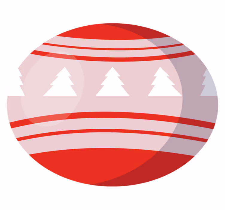 Festlig tremotiv Jul vinyl teppe - Tenstickers