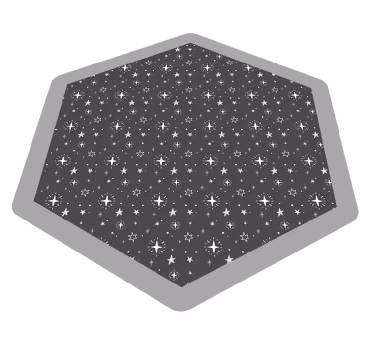 Himmelsk mønster vinyl teppe stjerner - Tenstickers