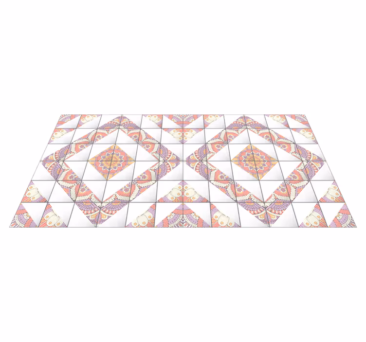 Mandala mosaikk vinyl teppe hydraulisk - Tenstickers