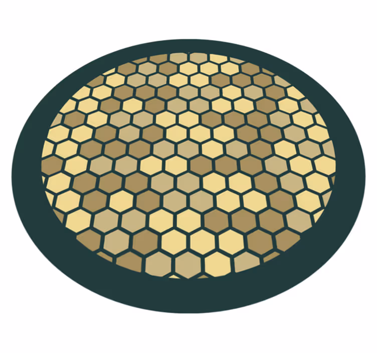 Geometrisk honningkake vinyl teppe geometrisk - Tenstickers