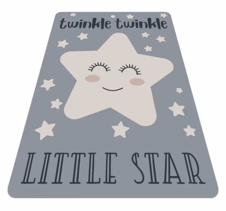 Glimt liten stjerne sang stjerne teppe - Tenstickers